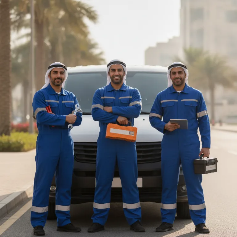 مساعدة على الطريق فريق في طريف